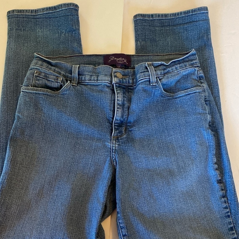 NYDJ size 12 lift tuck, technology, straight leg